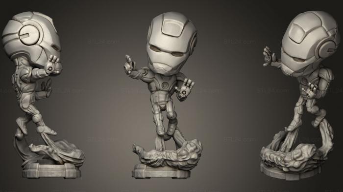 Figurines simple (Chibi Iron Man, STKPR_0246) 3D models for cnc